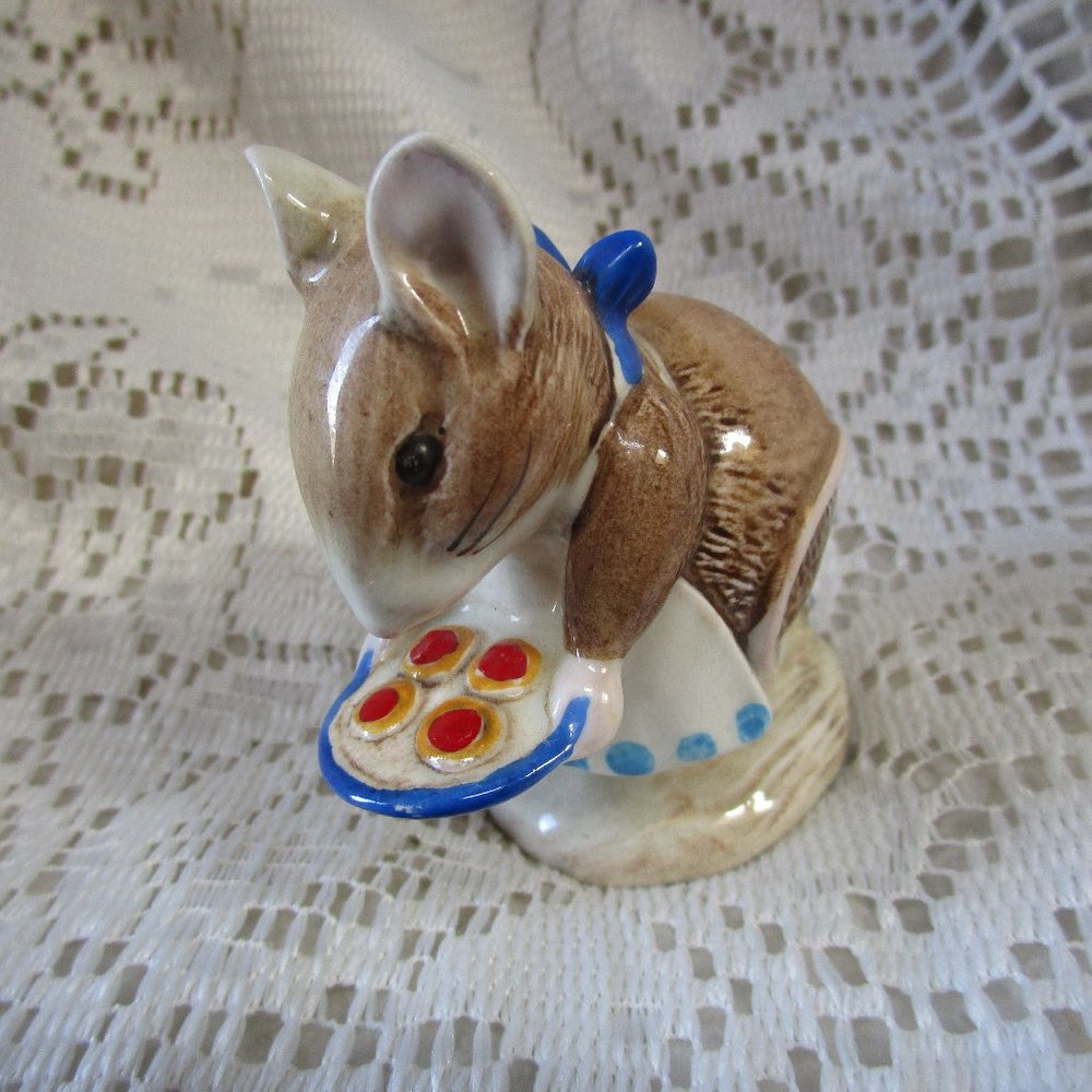 Vintage Beatrix Potter Appley Dapply Beswick Mouse Figurine England 1971